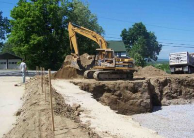 There was a brook running under this building. Not anymore!